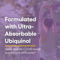 Natural Factors CoQ10 label detail shows potency and ingredients.
