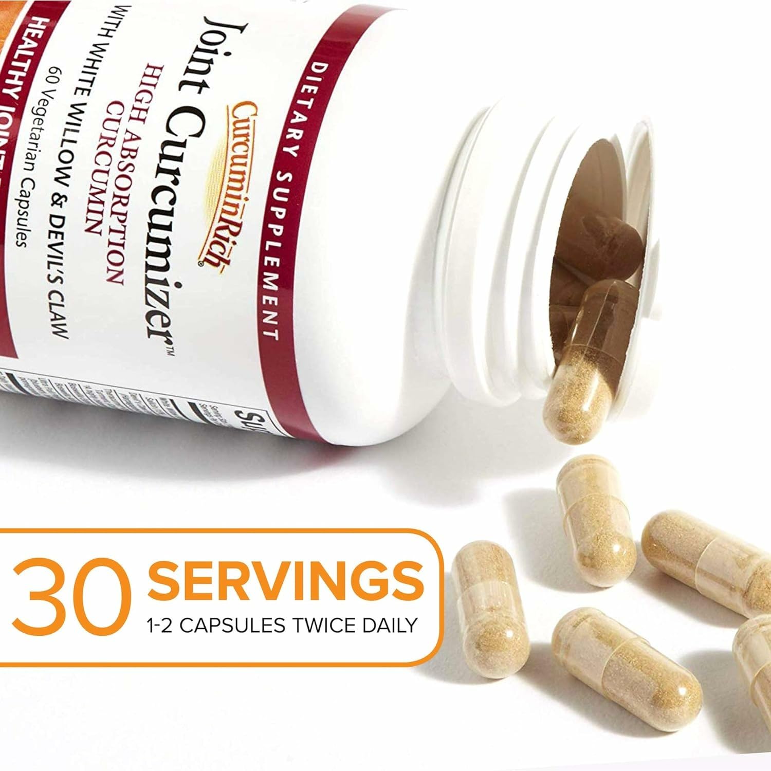 Natural Factors CurcuminRich label close-up showing 60 capsules and serving size.