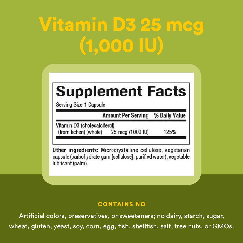 Natural Factors D3: etiqueta de calidad y certificación