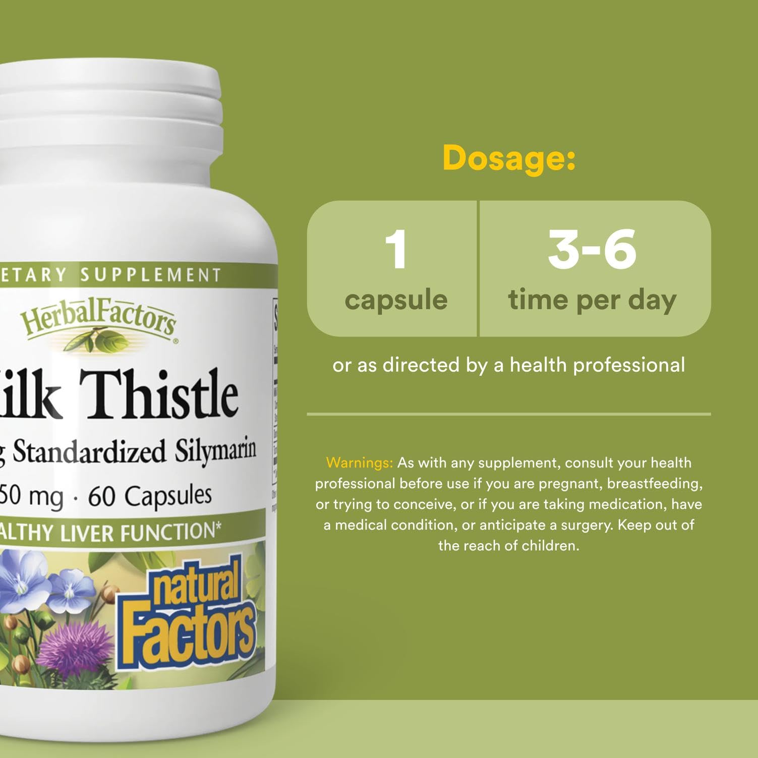 Natural Factors dandelion-turmeric blend image supports liver function.