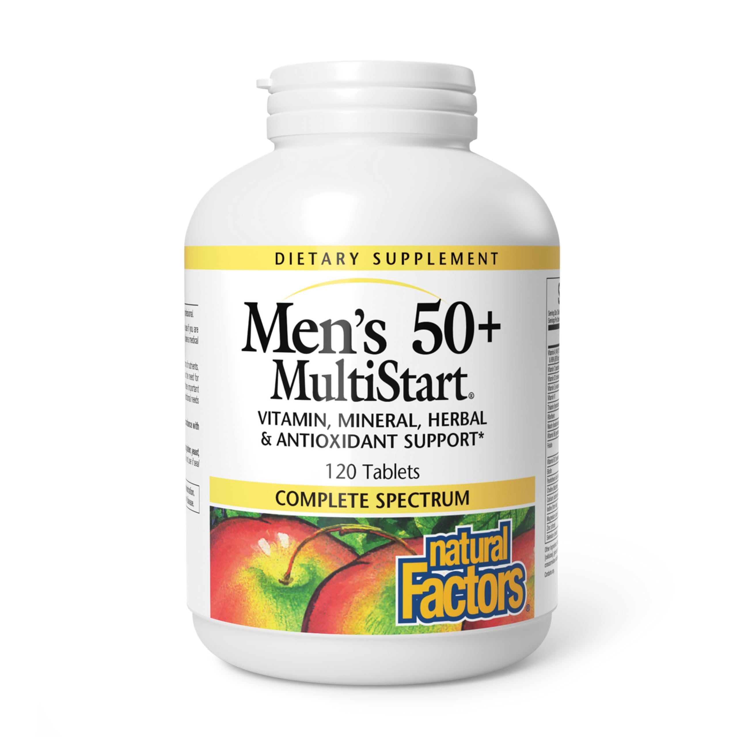 Natural Factors Dr. Murray Multistart Men’s 120 tabs bottle boosts daily energy and vitality