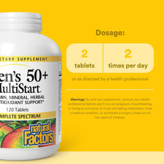 Natural Factors Dr. Murray Multistart Men’s 120 tabs bottle shown for daily use