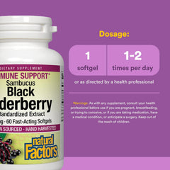 Natural Factors ElderCraft extract label highlights European-sourced formula and potency.