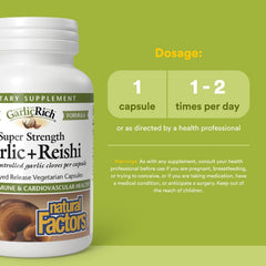 Natural Factors GarlicRich garlic-concentrate detail shows potency for daily use.