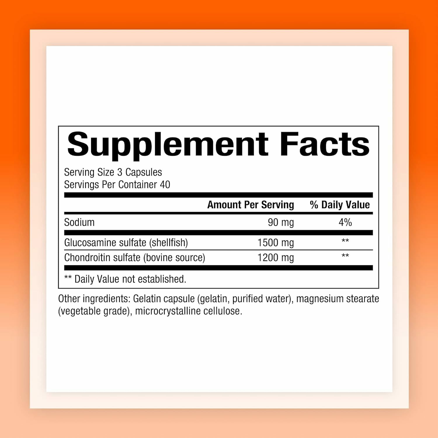Natural Factors Glucosamine Chondroitin capsules close-up for mobility.