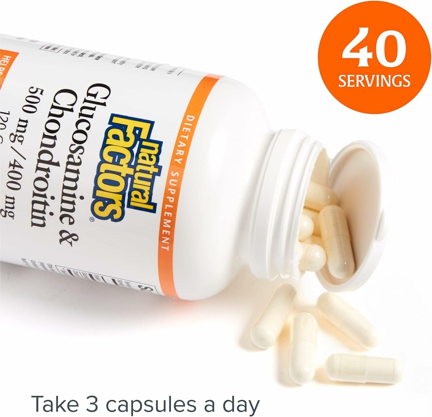 Natural Factors Glucosamine Chondroitin lifestyle scene for active living.
