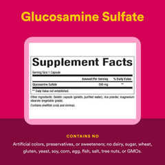 Natural Factors Glucosamine Sulfate bottle dispense showing dosage convenience