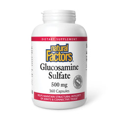Natural Factors Glucosamine Sulfate bottle supports daily joint mobility.