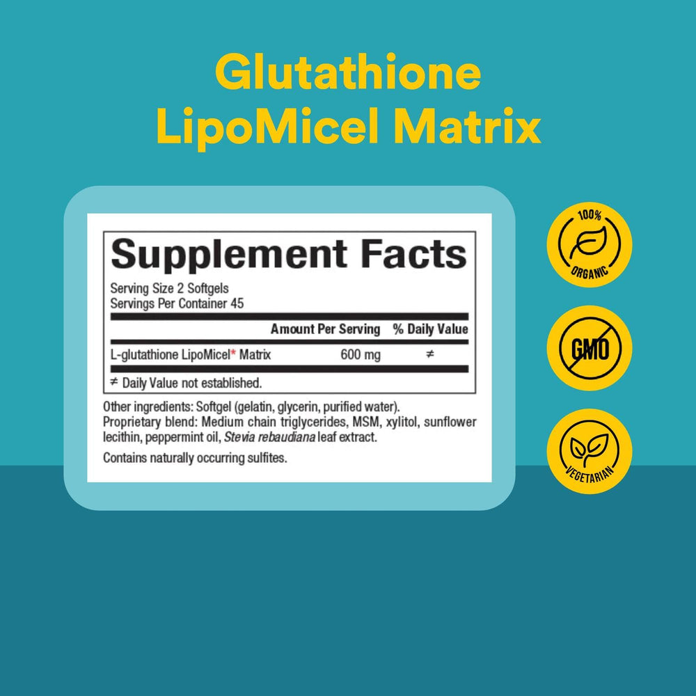 Softgels arranged for easy daily dosing in a sugar-free, dairy-free, gluten-free formula
