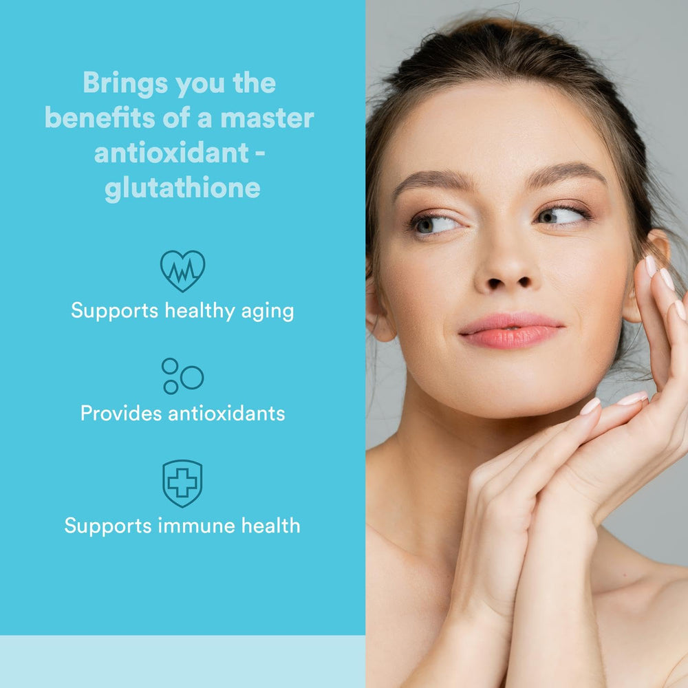 Natural Factors Glutathione LipoMicel Matrix capsules close-up displaying smooth softgels and potency