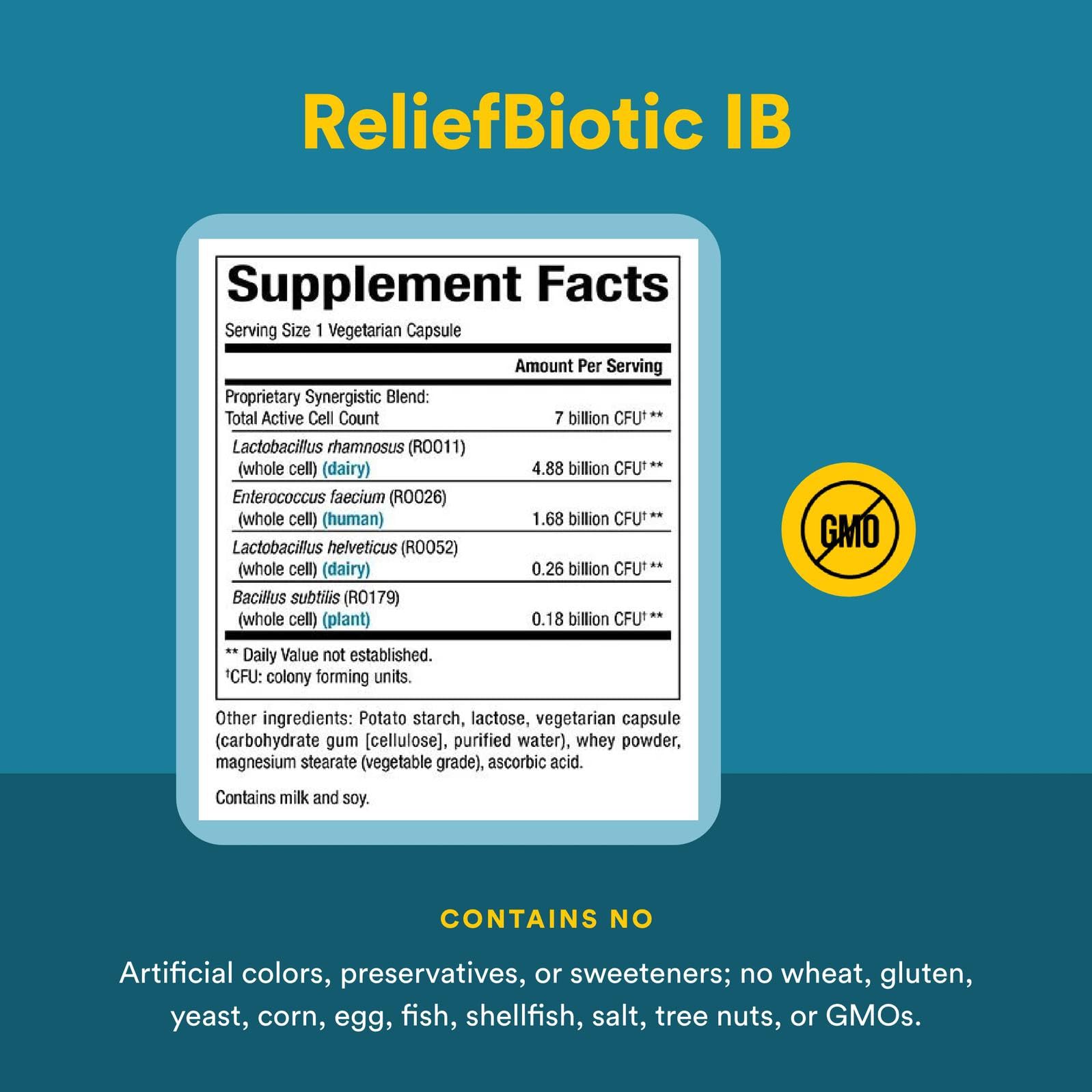 Natural Factors IBS Relief Biotic travel-friendly packaging for on-the-go use.