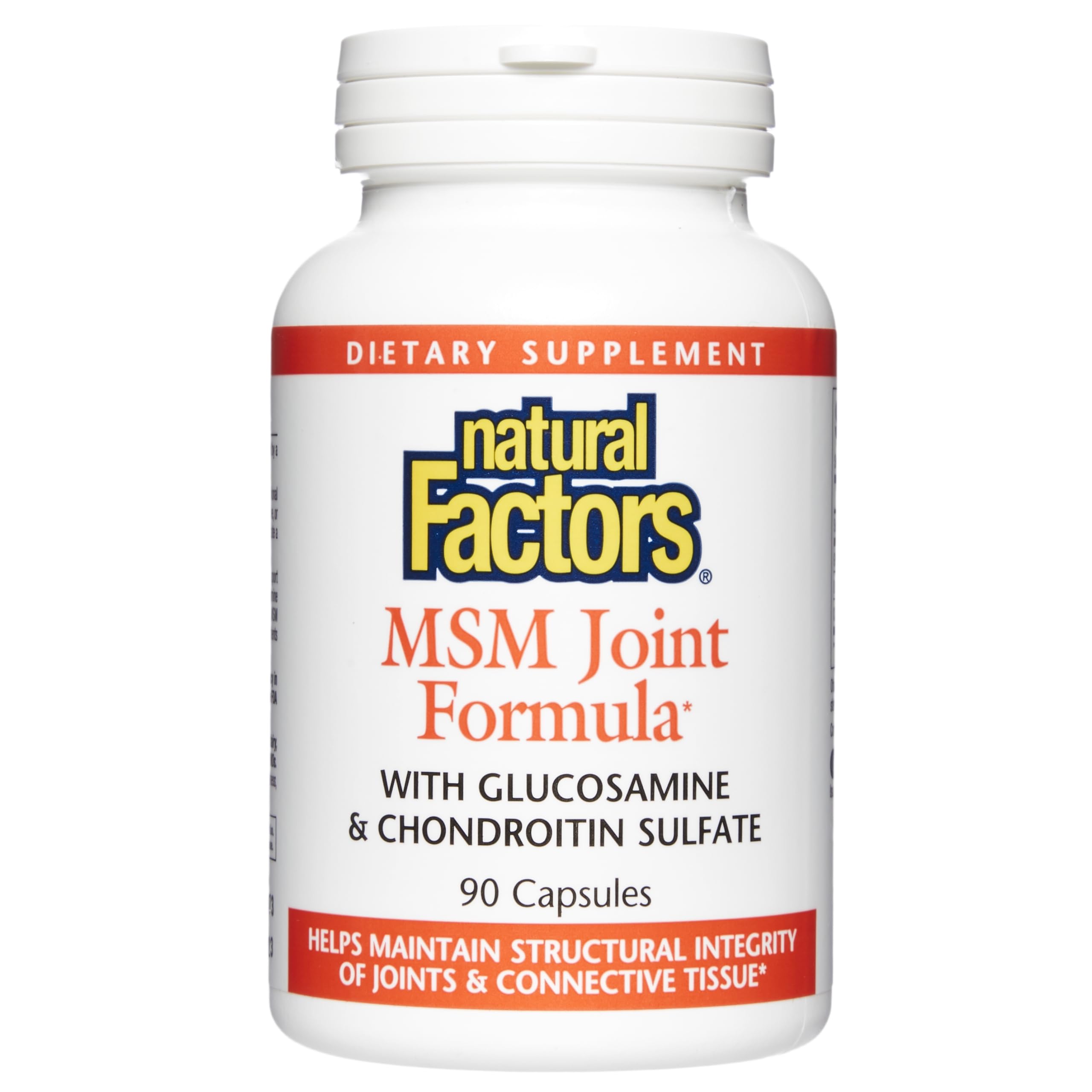 Natural Factors Joint MSM Formula bottle front for daily joint support.