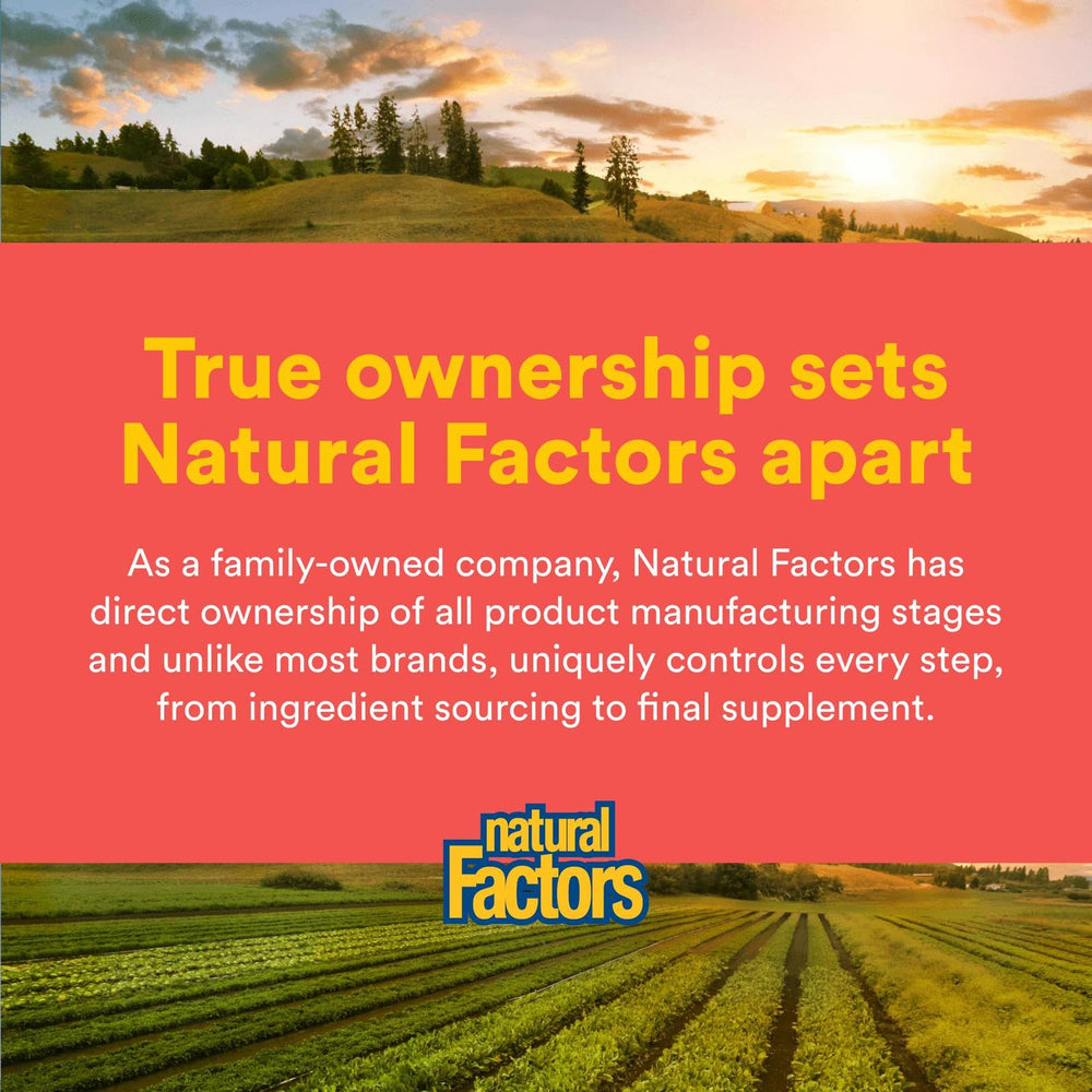 Vegan and non-GMO seal on Natural Factors Kids Vitamin C wafers.