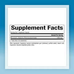 Natural Factors L-Glutamine capsules pack ready for daily immune and digestive support
