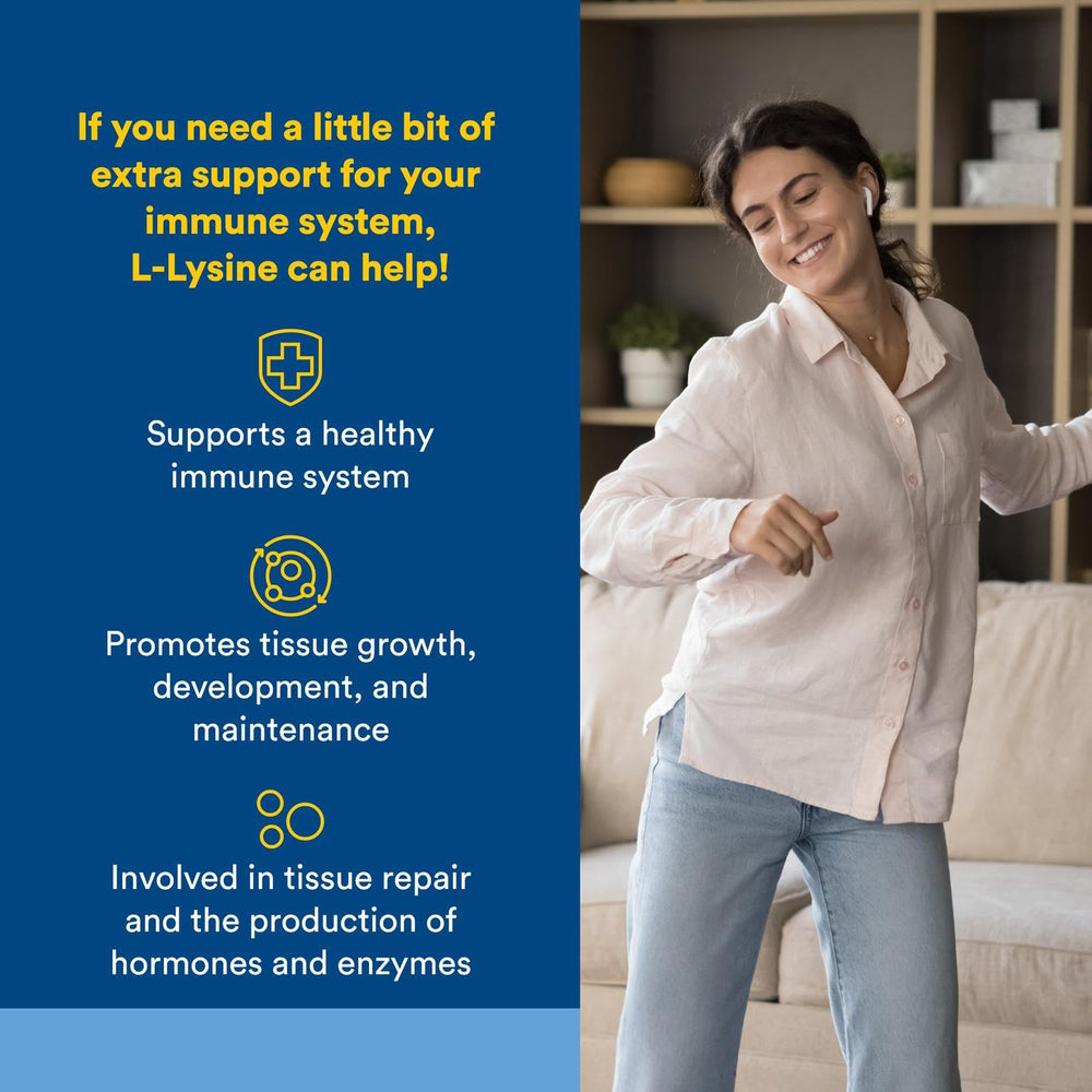 Natural Factors L-Lysine capsules for easy daily use