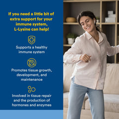 Natural Factors L-Lysine capsules for easy daily use