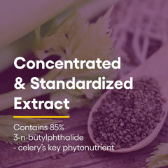 Natural Factors label shows 85 percent 3-n-butylphthalide for potential benefits
