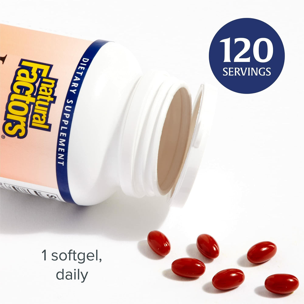 Natural Factors LuteinRich capsule content for lutein and zeaxanthin.