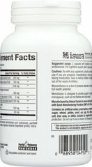 MenoSense nutrition label highlighting dairy-free and yeast-free ingredients