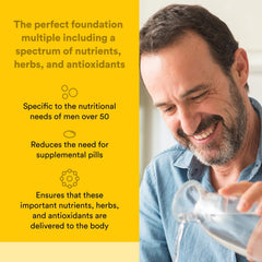 Front packaging of Natural Factors MultiStart highlighting organic farming and non-GMO sourcing.