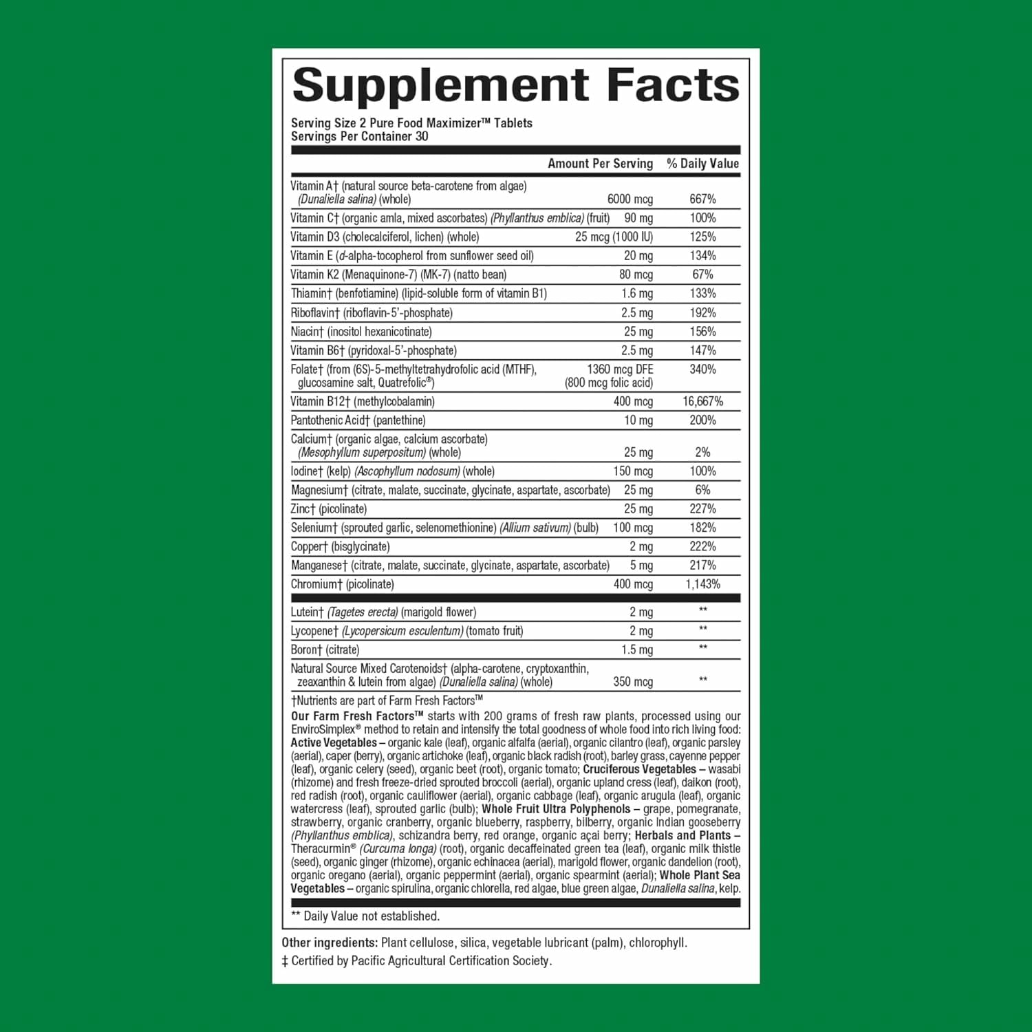 Natural Factors Men's Multivitamin bottle back with ingredient highlights for informed daily nutrition