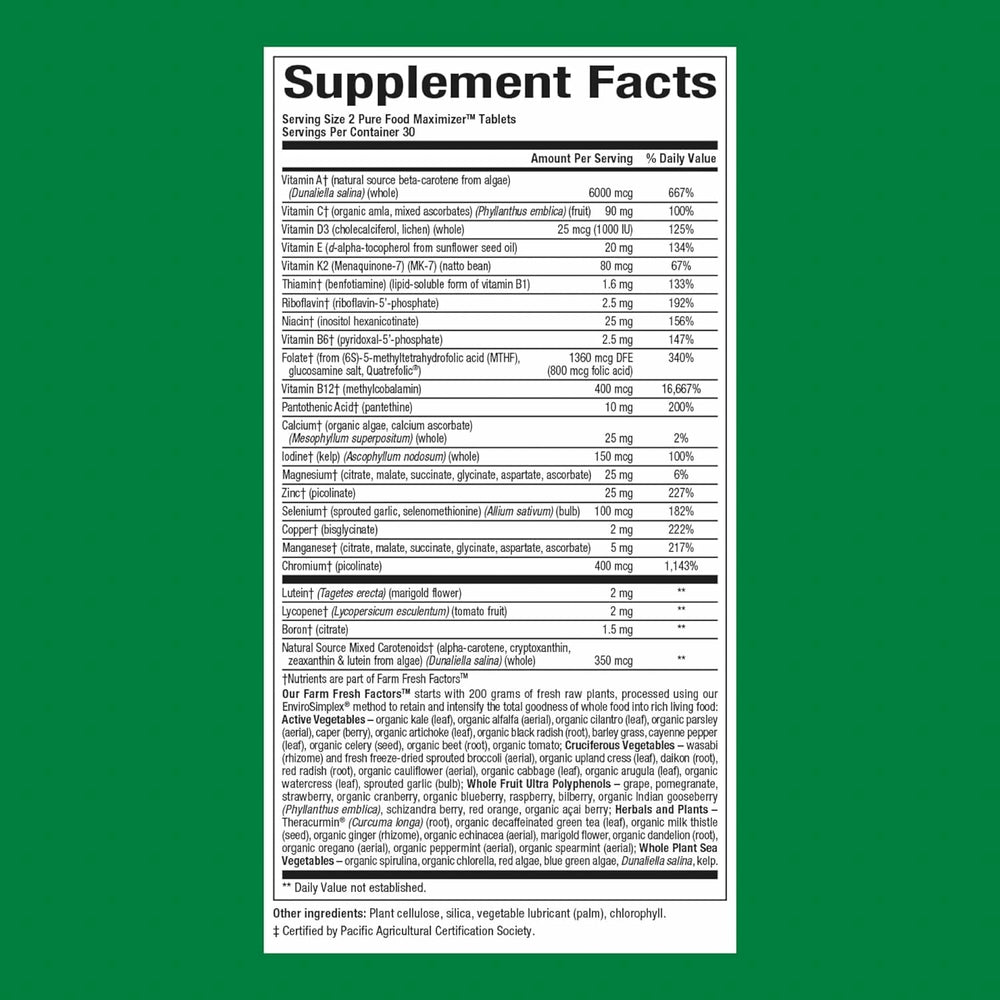 Natural Factors Men's Multivitamin bottle back with ingredient highlights for informed daily nutrition
