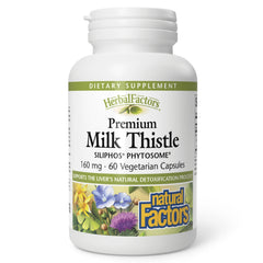 Natural Factors Milk Thistle bottle highlighting liver support for daily wellness