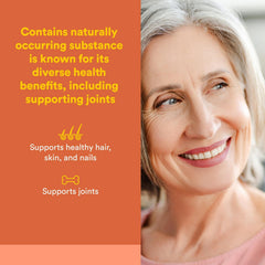Natural Factors MSM capsules closeup highlighting easy daily intake