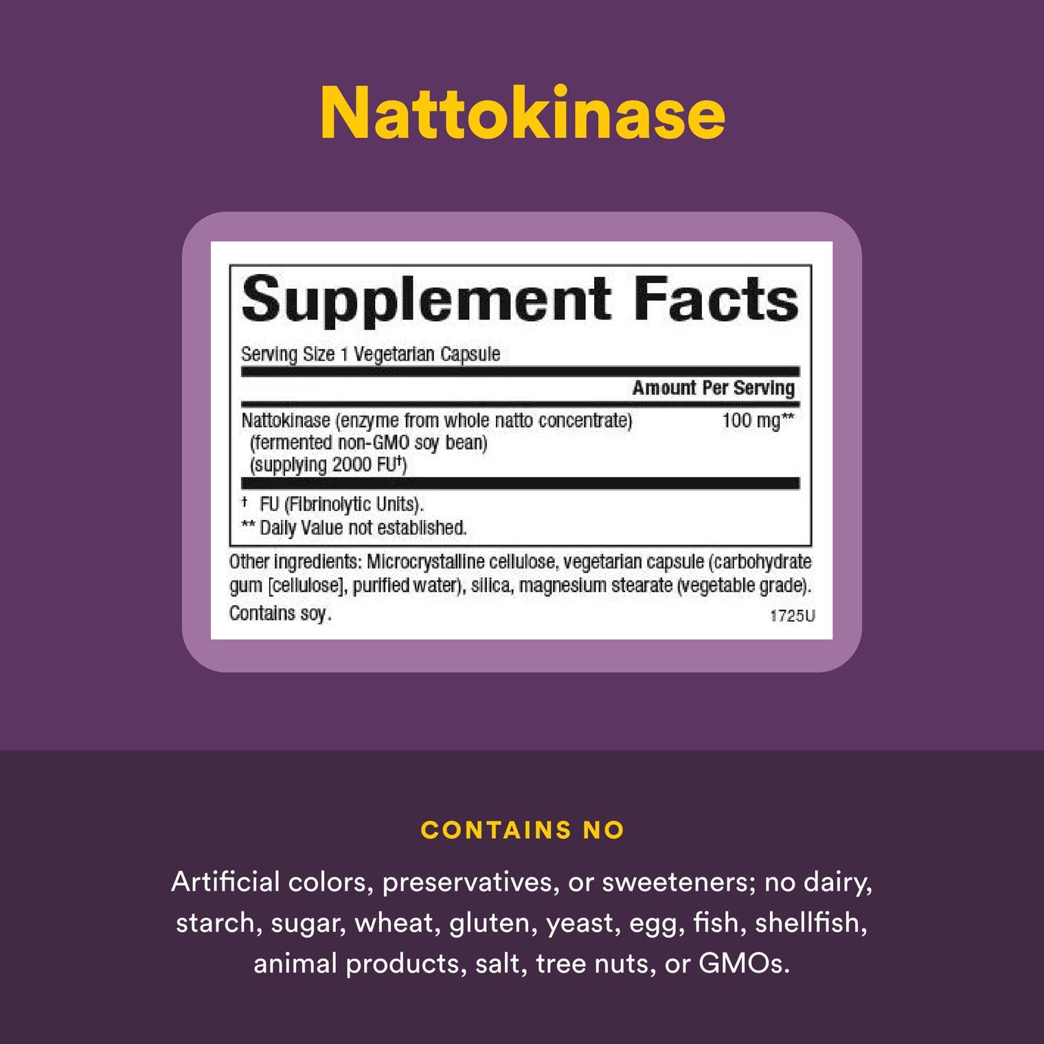 Natural Factors natto-derived powder close-up illustrating whole natto concentrate