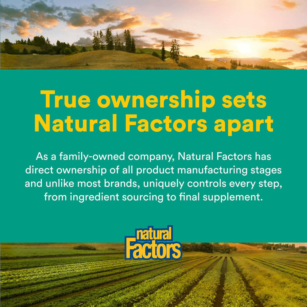 North America manufacturing facility of Natural Factors ensures in-house quality control.