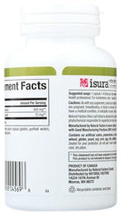 Natural Factors Olive Leaf capsules closeup highlights convenient daily capsule format.