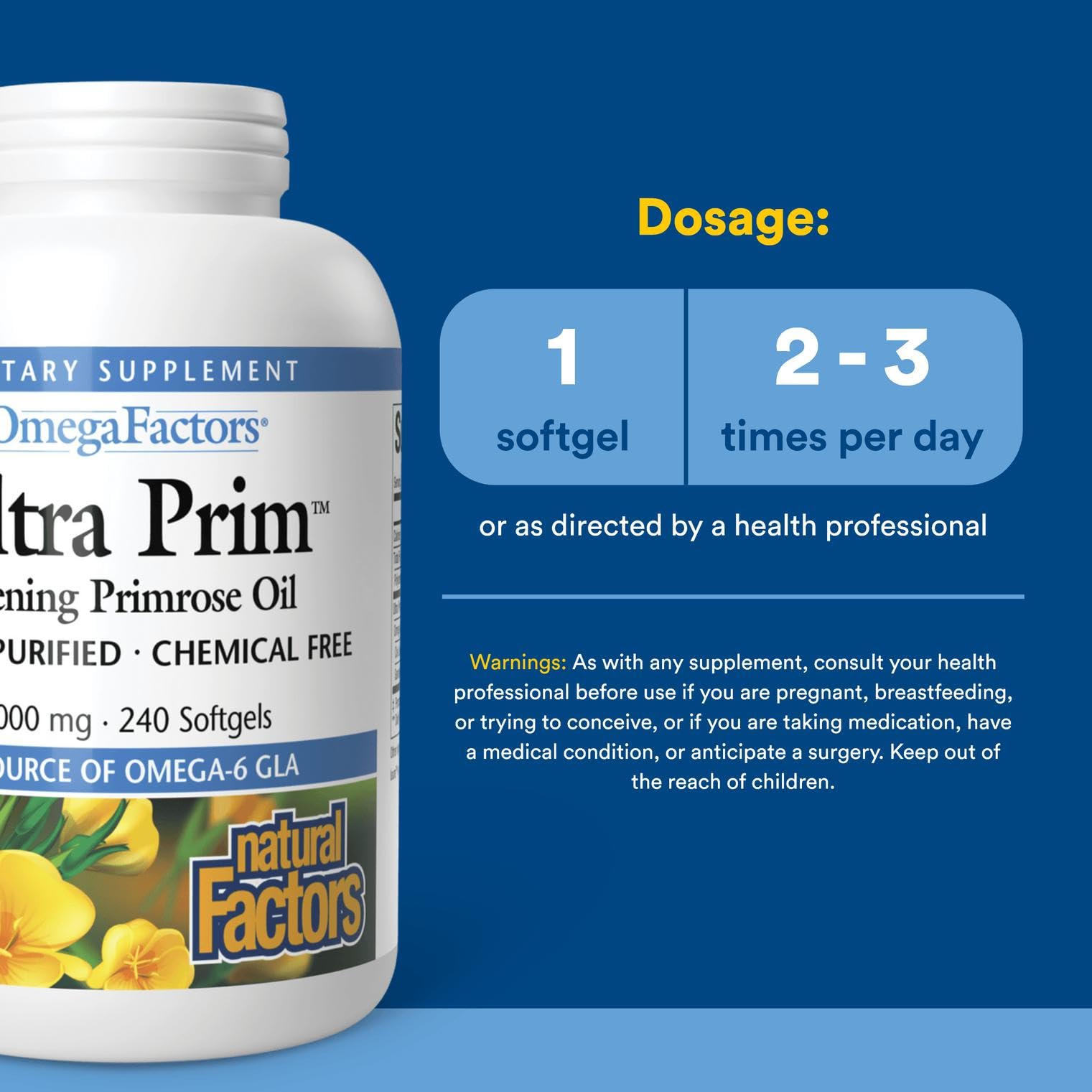 Natural Factors Omega Factors softgel capsules arranged for easy daily supplementation.