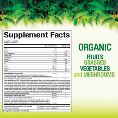 Natural Factors Organic Greens scoop for precise daily serving and smooth blending.