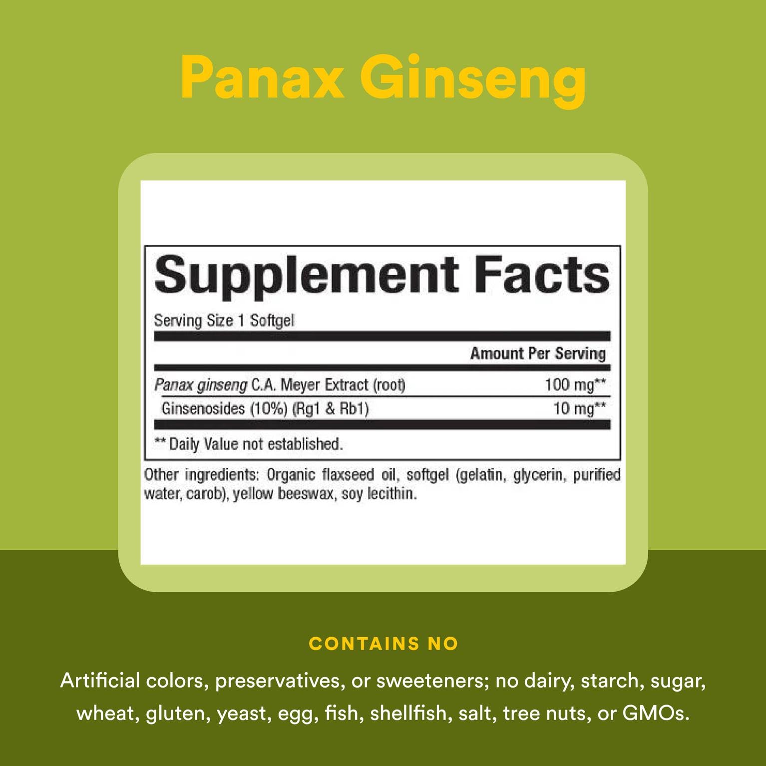 Natural Factors Panax Ginseng bottle on table suggesting a simple daily routine.