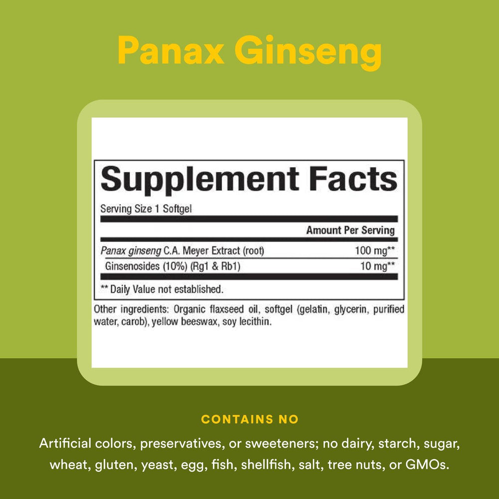 Natural Factors Panax Ginseng bottle on table suggesting a simple daily routine.