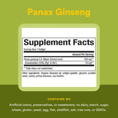 Natural Factors Panax Ginseng bottle on table suggesting a simple daily routine.