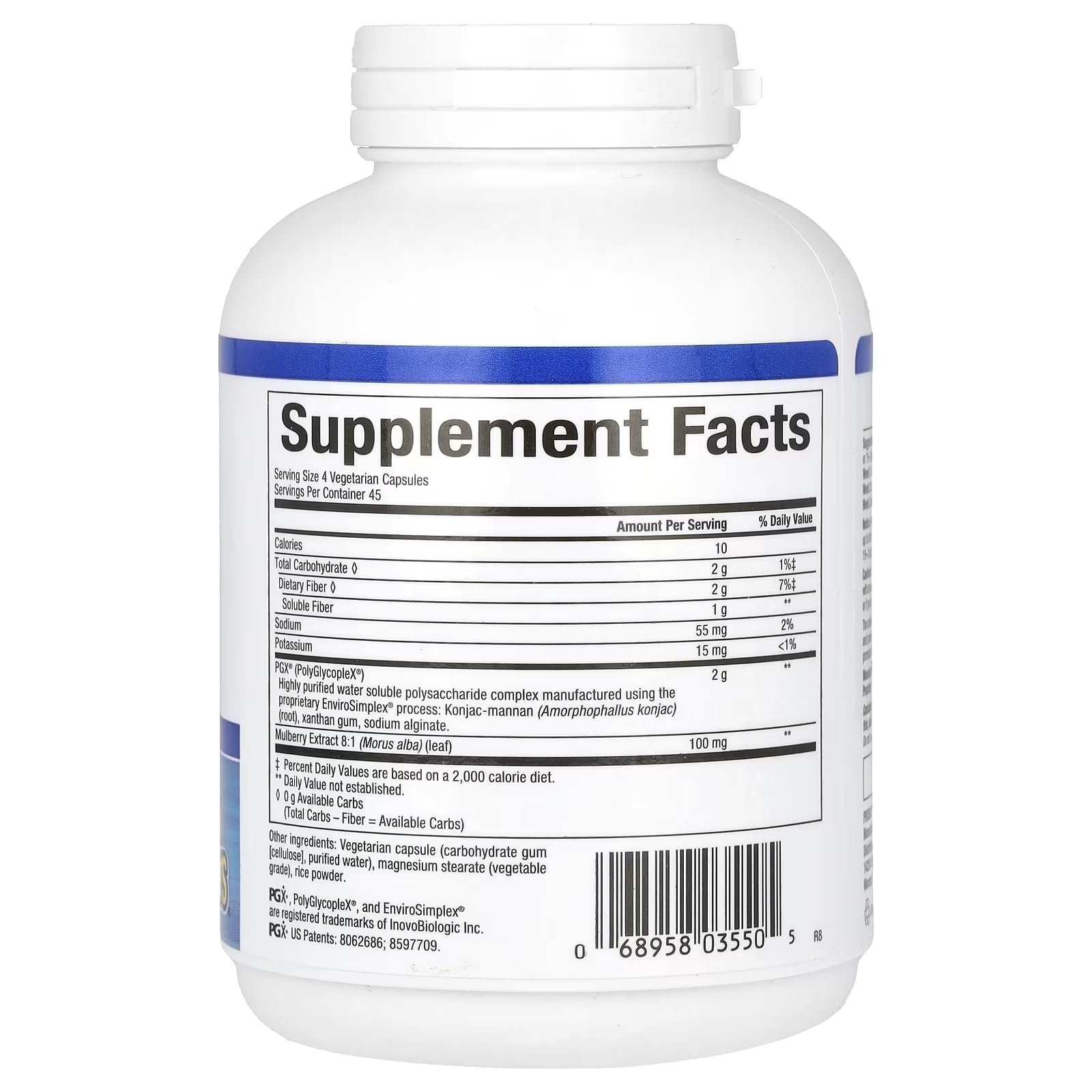 Natural Factors PGX Ultra Matrix capsules close-up showing compact, easy daily intake.