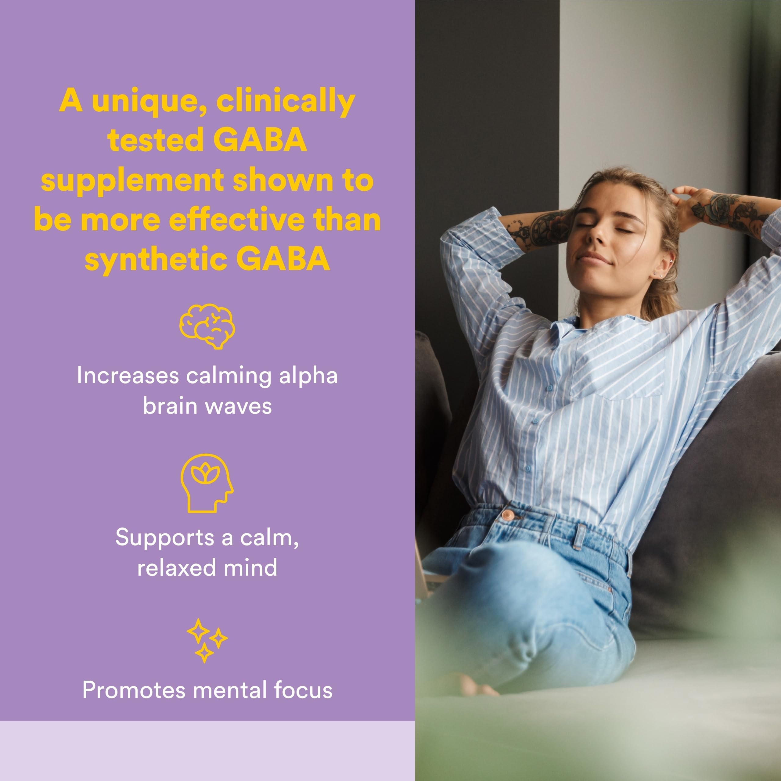 Natural Factors Pharma GABA supports daytime focus and brain health