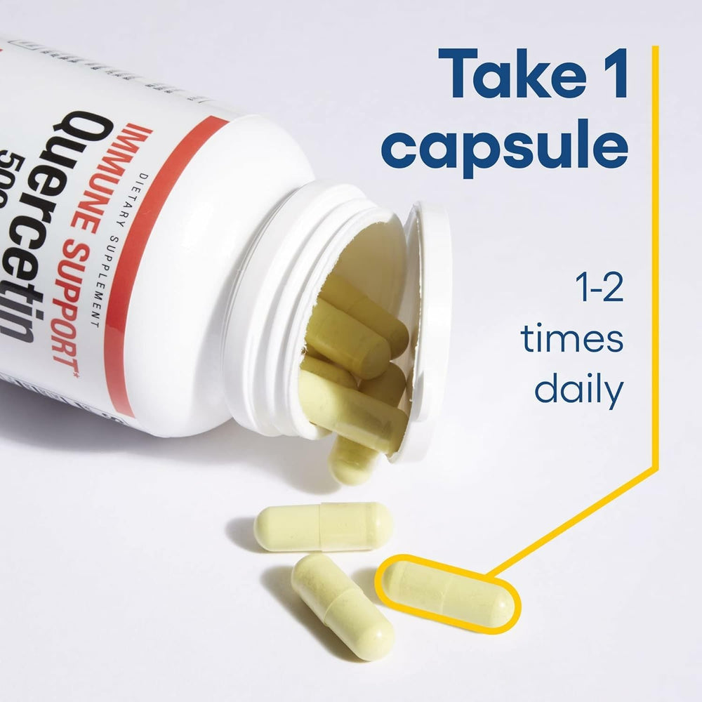 Natural Factors Quercetin daily dosage demonstrates simple one-capsule routine