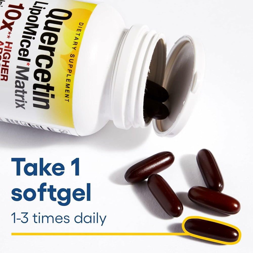 Natural Factors Quercetin Lipomicel Matrix packaging on shelf communicates quality