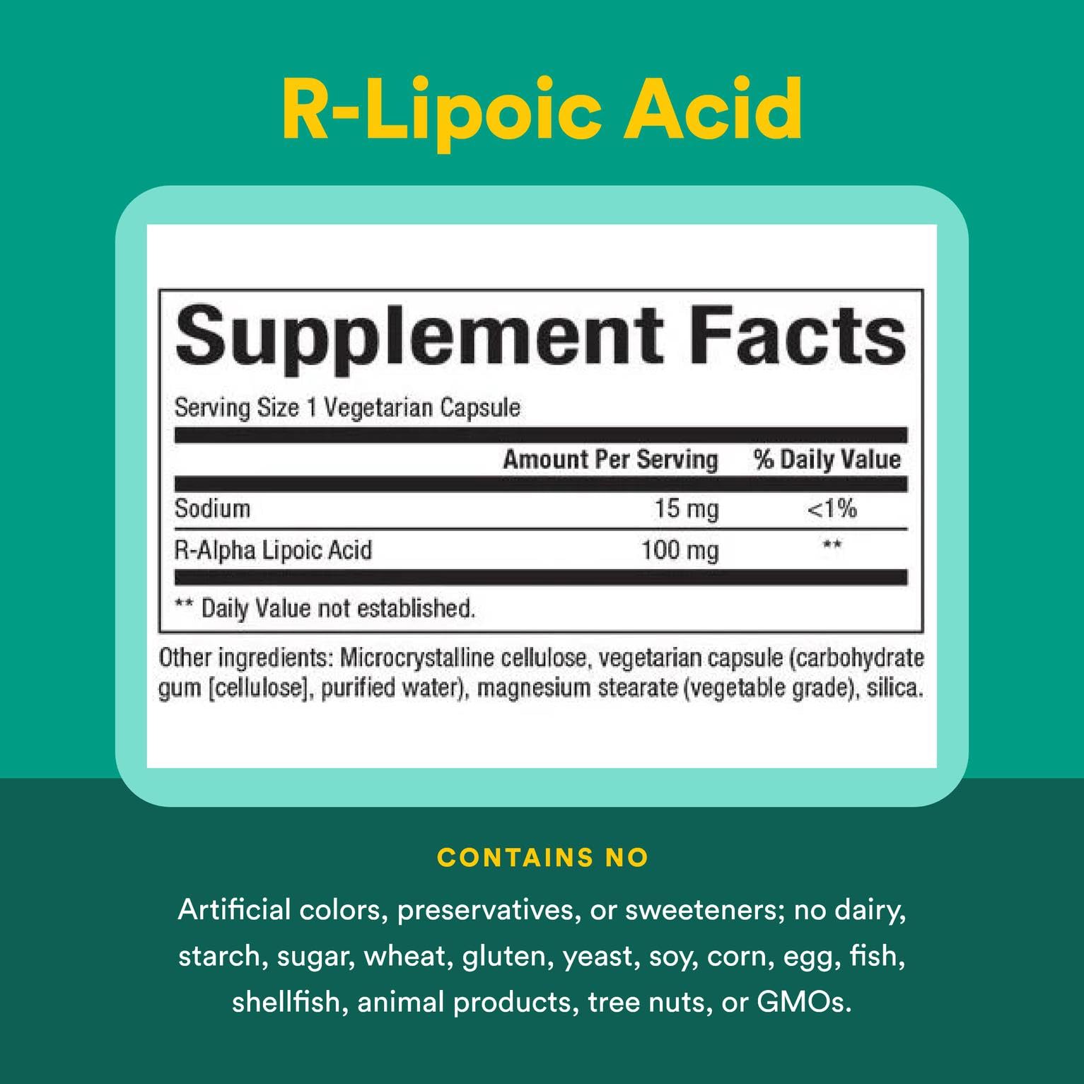Natural Factors R-Lipoic Acid packaging open with capsules