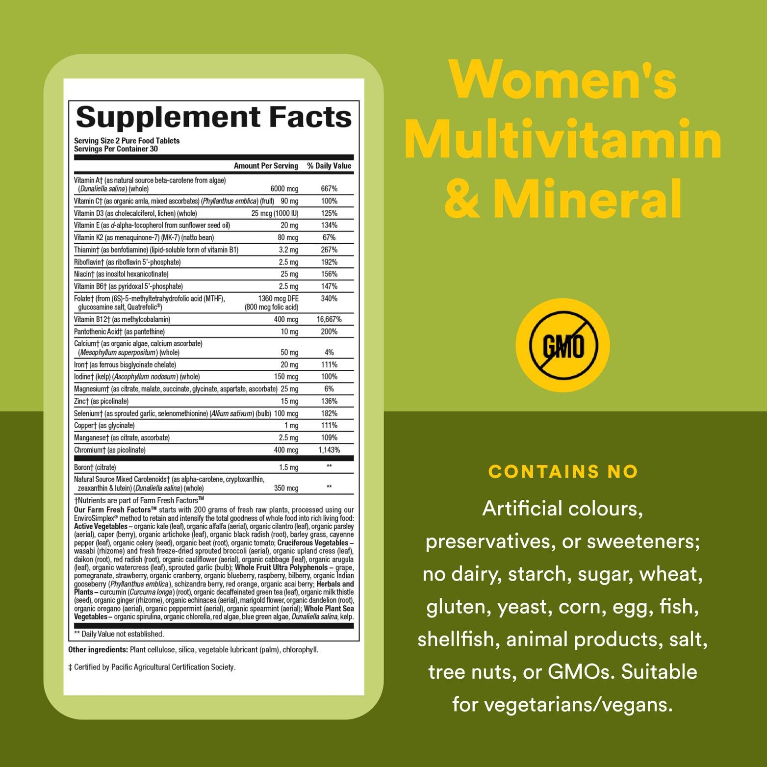 Natural Factors raw farm-fresh ingredients on organic farms for purity.
