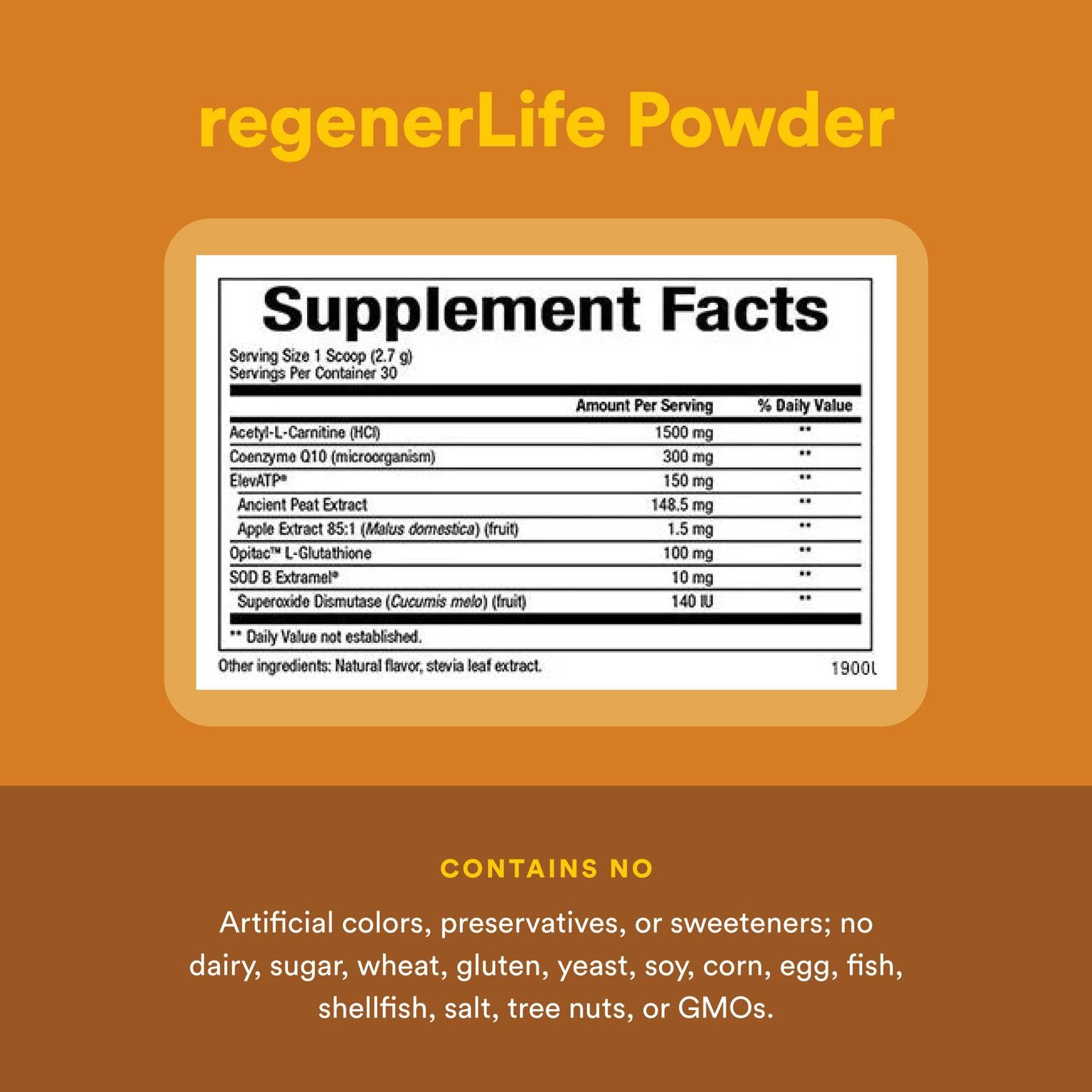 Natural Factors RegenerLife powder dissolving in water for a simple daily routine