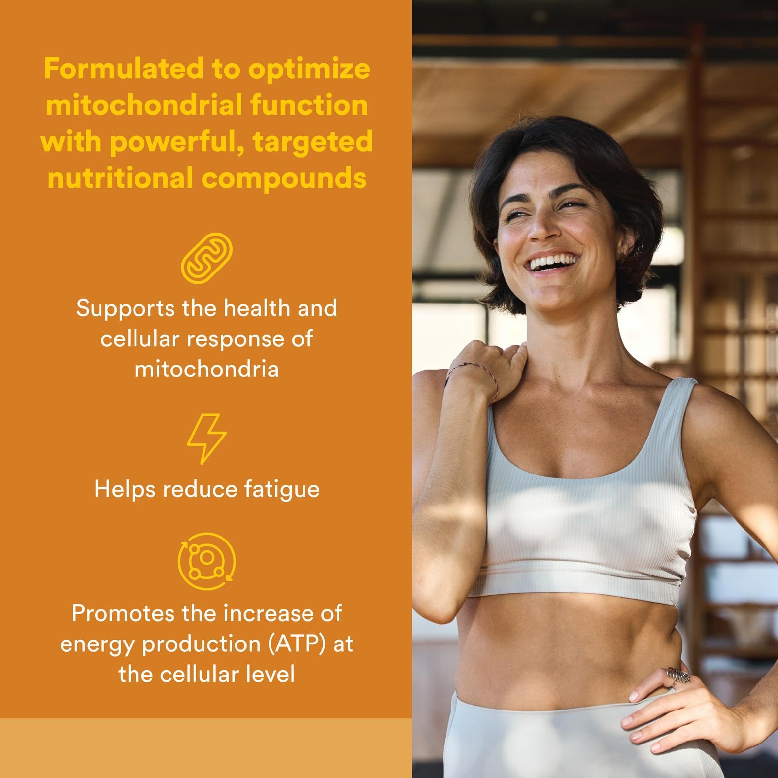 A glass of water with Natural Factors RegenerLife powder for easy energy support