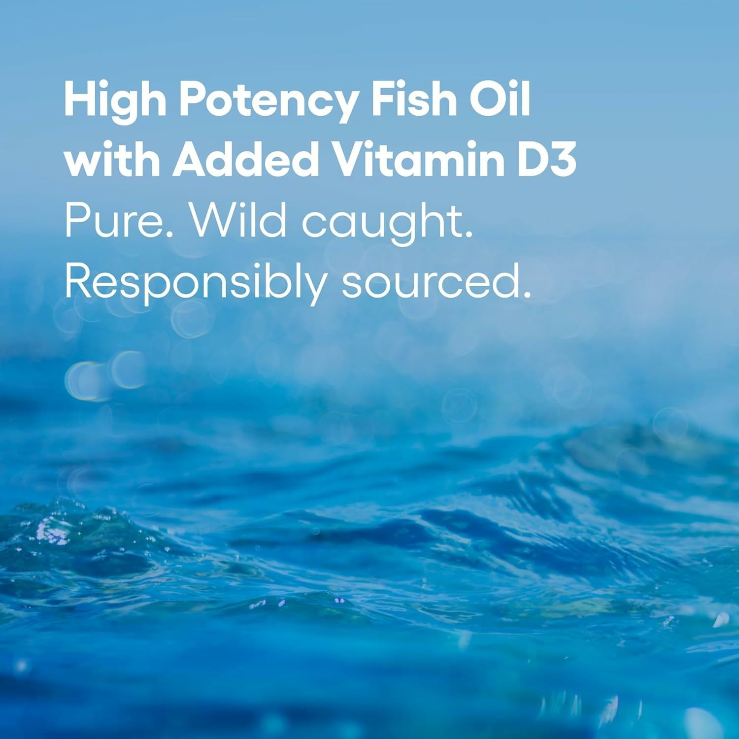 RxOmega-3 bottle label showing purity testing and contaminants screening