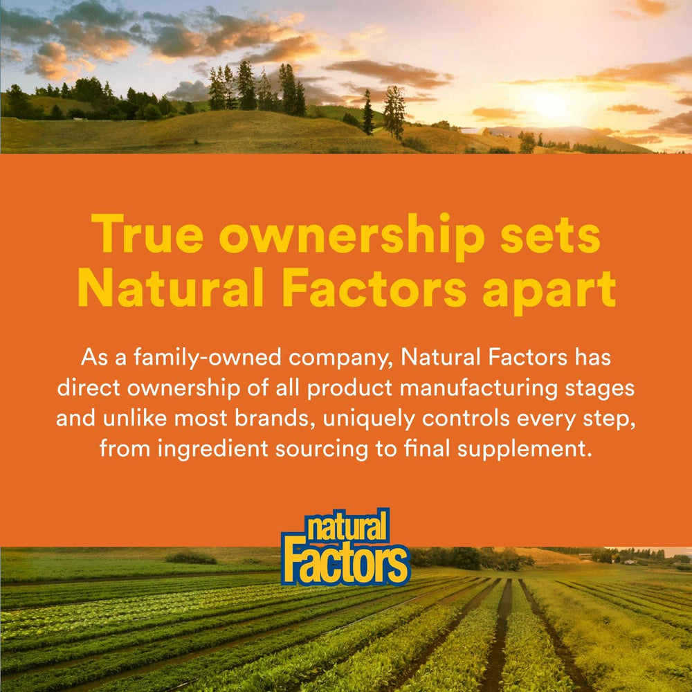 Natural Factors production facility interior highlighting in-house manufacturing steps.