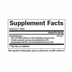 Natural Factors Sharp-PS Green softgels visualize brain support and clarity.