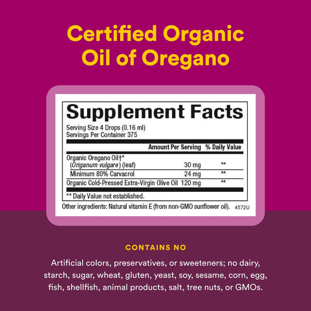 Natural Factors Steam-Distilled Oregano Oil close-up highlighting purity and potency