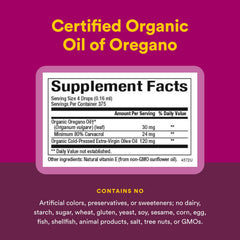 Natural Factors Steam-Distilled Oregano Oil close-up highlighting purity and potency