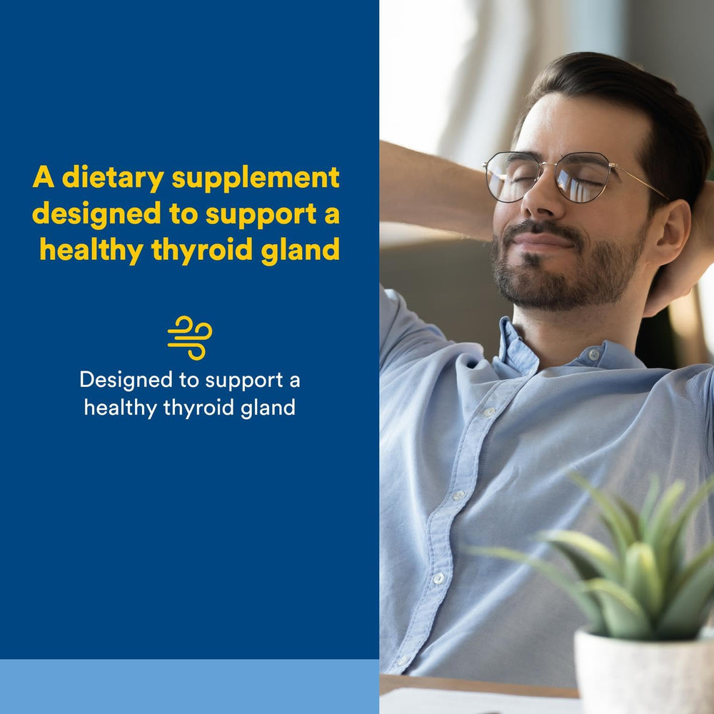 Natural Factors Thyroid Health Formula bottle back with ingredients and directions.